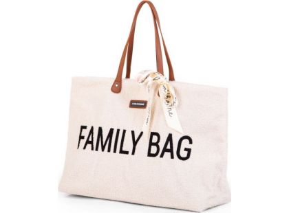 Childhome Cestovní taška Family Bag Teddy Off White