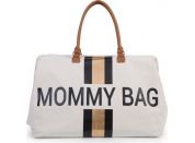 Childhome Přebalovací taška Mommy Bag Off White Black Gold