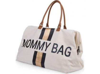 Childhome Přebalovací taška Mommy Bag Off White Black Gold
