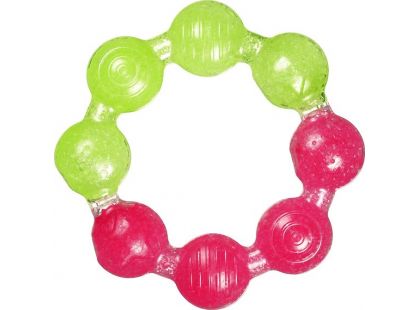 Chladivé gelové kousátko kroužek Munchkin - Růžovo-zelená