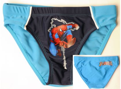 Chlapecké plavky slipy Spiderman modré, vel.10
