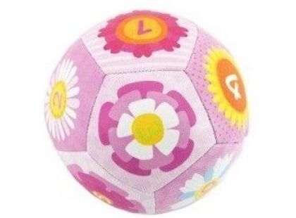 Chrastítko míček 12 cm růžový