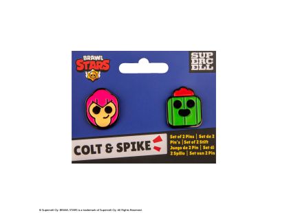 Cinereplicas Brawl Stars set pinů (Colt & Spike)