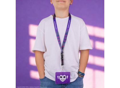 Cinereplicas Brawl Stars šňůrka na krk s pouzdrem na kartu Mortis