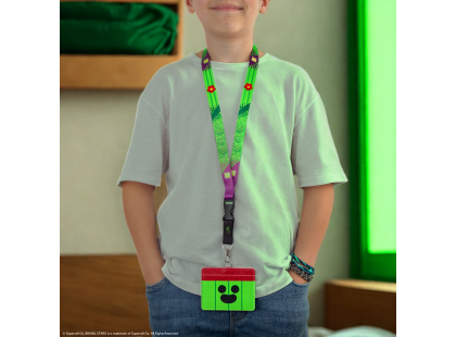 Cinereplicas Brawl Stars šňůrka na krk s pouzdrem na kartu Spike