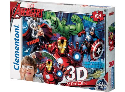 Clementoni Avengers 3D Vision Puzzle 104d