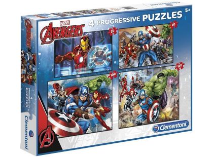 Clementoni Avengers Puzzle Progressive 4 v 1