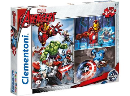 Clementoni Avengers Puzzle Supercolor 3x48 dílků