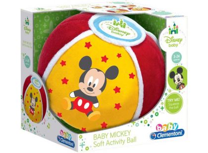 Clementoni Baby Disney Měkký aktivní míč Mickey