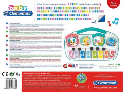 Clementoni Baby Elektronické pianko 8 kláves