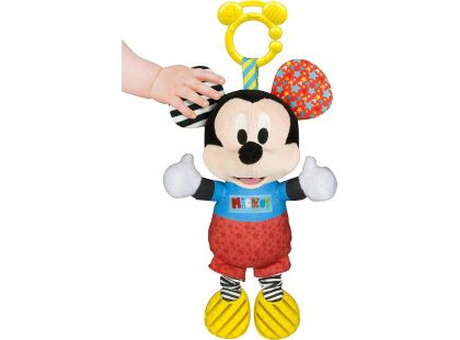 Clementoni Baby Mickey plyšový se zvuky a úchytem 25cm