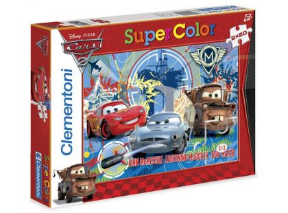 Clementoni Cars Puzzle Supercolor 2x20d