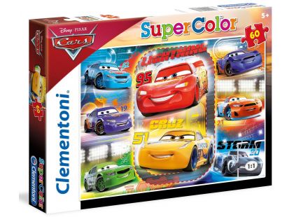 Clementoni Cars Puzzle Supercolor 60 dílků
