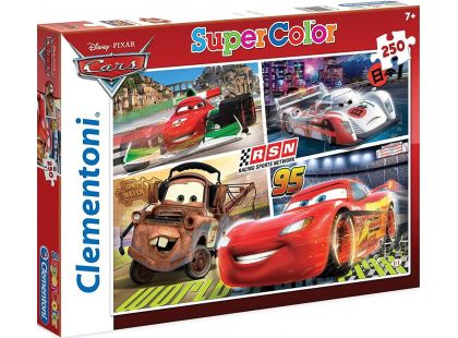 Clementoni Cars Supercolor Auta RSN Puzzle 250d