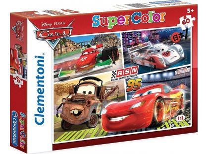 Clementoni Cars Supercolor Auta RSN Puzzle 60d