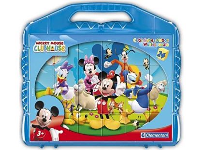 Clementoni Disney Kostky v kufříku Mickey Mouse 24ks