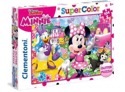 Clementoni Disney Minnie Puzzle Supercolor Glitter 104 dílků