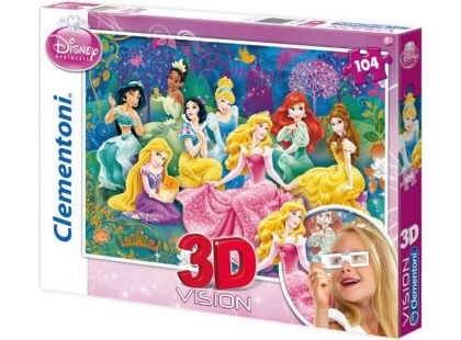 Clementoni Disney Princess Puzzle 3D Vision 104 d