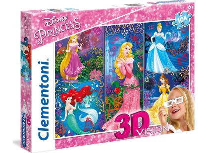Clementoni Disney Princess Puzzle 3D Vision 104d