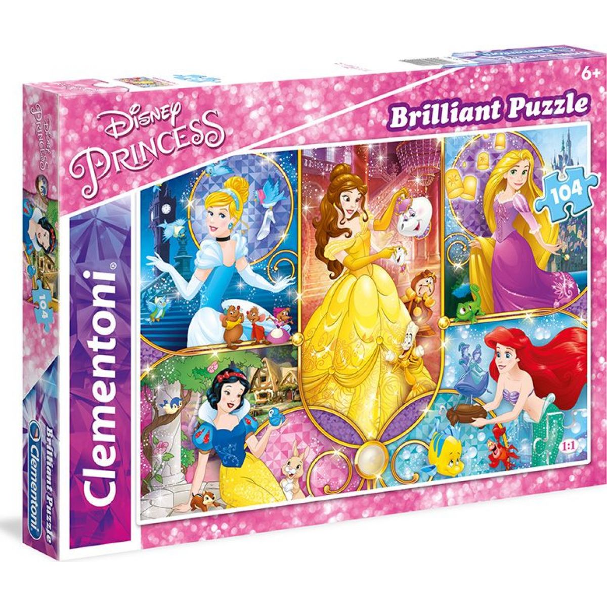 Clementoni Disney Princess Puzzle Brilliant 104d