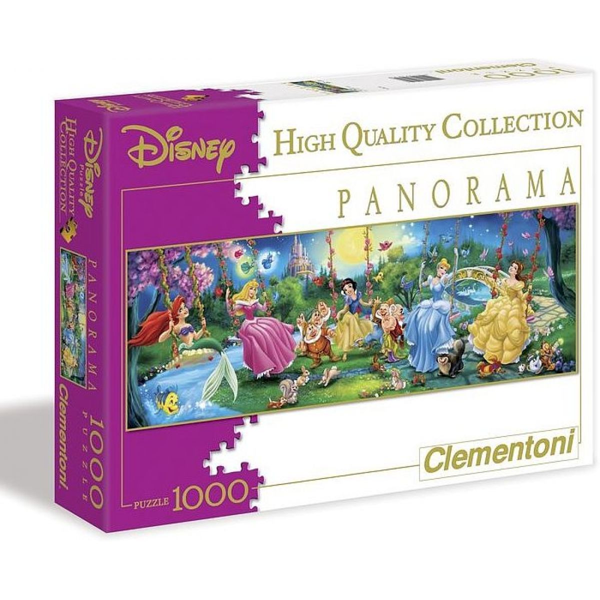 Clementoni Disney Princess Puzzle Panorama Princezny na houpačkách 1000d