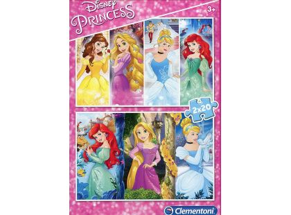 Clementoni Disney Princess Puzzle Princezny 2 x 20 dílků