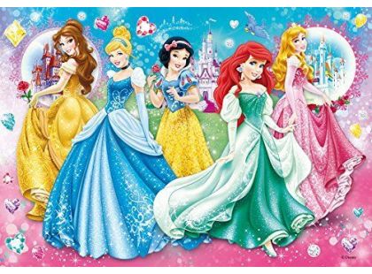 Clementoni Disney Princess Supercolor Jewels Princezny Puzzle 104d