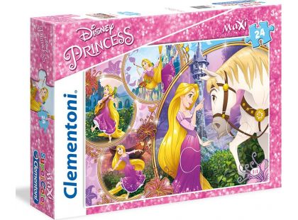 Clementoni Disney Princess Supercolor Puzzle Maxi Na Vlásku 24d