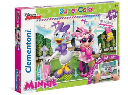 Clementoni Disney Puzzle Minnie App Supercolor 104 dílků