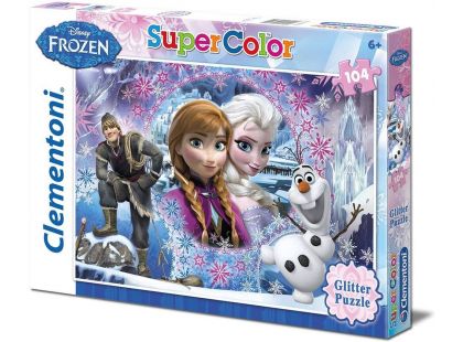 Clementoni Disney Puzzle Supercolor Glitter Frozen 104d