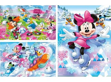 Clementoni Disney Puzzle Supercolor Minnie sport 3x48d