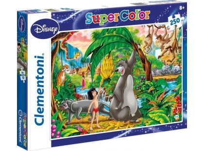 Clementoni Disney Supercolor Kniha Džunglí Puzzle 250d