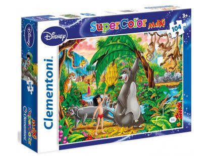Clementoni Disney Supercolor Kniha Džunglí Puzzle Maxi 104d