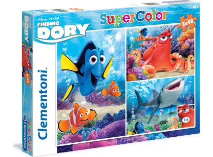 Clementoni Hledá se Dory Puzzle Supercolor 3x48d