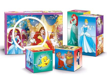 Clementoni Kostky Multi Play 12 kostek Princezny