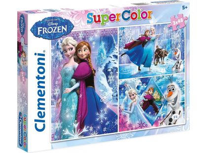 Clementoni Ledové království Puzzle Supercolor 3x48d
