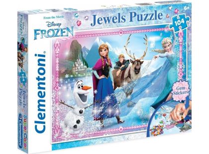 Clementoni Ledové království Supercolor Jewels Puzzle 104d