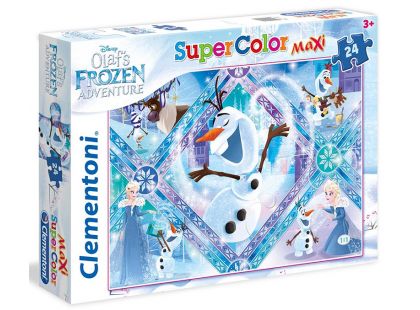 Clementoni Ledové království Supercolor Puzzle Maxi Olaf 24d