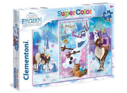 Clementoni Ledové království Supercolor Puzzle Olaf 104d