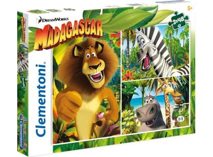 Clementoni Madagaskar Puzzle Supercolor 3x48d