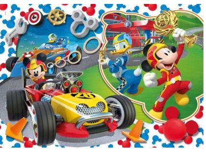 Clementoni Mickey závodník Puzzle 2 x 60 dílků