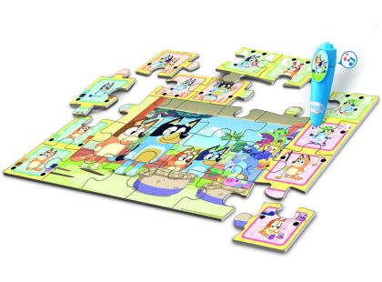 Clementoni Podlahové puzzle s interaktivním perem Bluey
