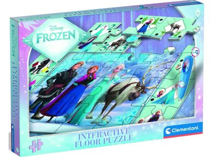 Clementoni Podlahové puzzle s interaktivním perem Ledové království