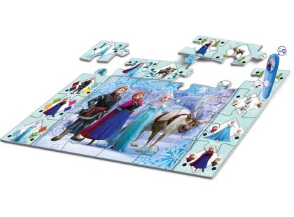 Clementoni Podlahové puzzle s interaktivním perem Ledové království