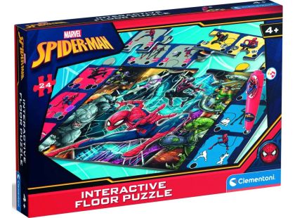 Clementoni Podlahové puzzle s interaktivním perem Spiderman