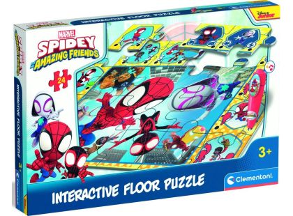 Clementoni Podlahové puzzle s interaktivním perem Spidey
