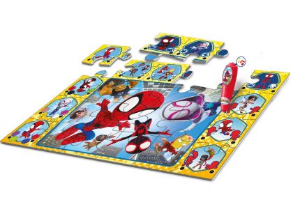 Clementoni Podlahové puzzle s interaktivním perem Spidey