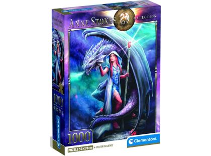 Clementoni puzzle 1000 Anne Stokesová Dračí mág
