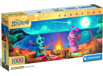 Clementoni puzzle 1000 Panorama Disney Stitch