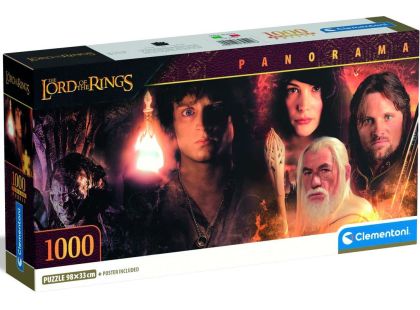 Clementoni puzzle 1000 Panorama Pán prstenů